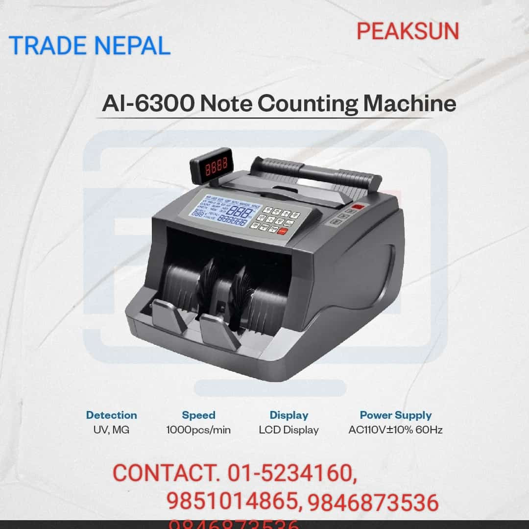 Note Counting Machine for Bank Use -Trade Nepal