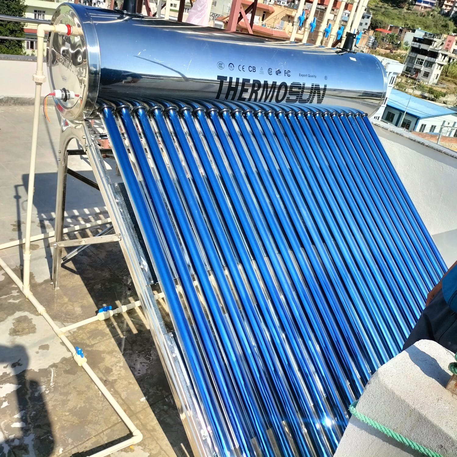 Thermosun Solar Water Heater 20T 250Ltr. -Trade Nepal